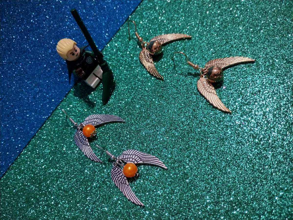 Aretes Snitch Dorada
