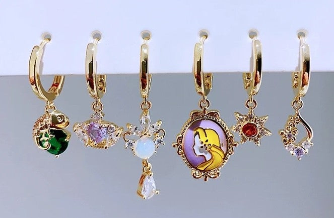 Aretes Princesas Huggies (con 6)