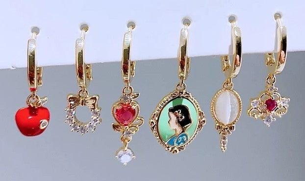 Aretes Princesas Huggies (con 6)