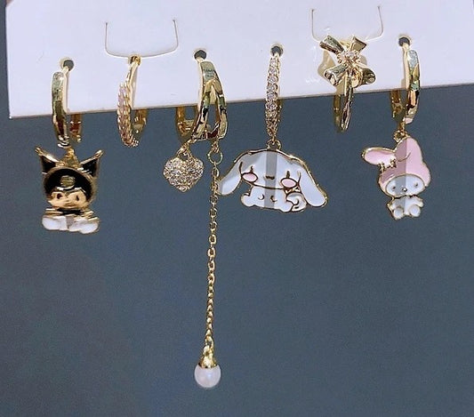 Aretes Kuromi y Melody 💓