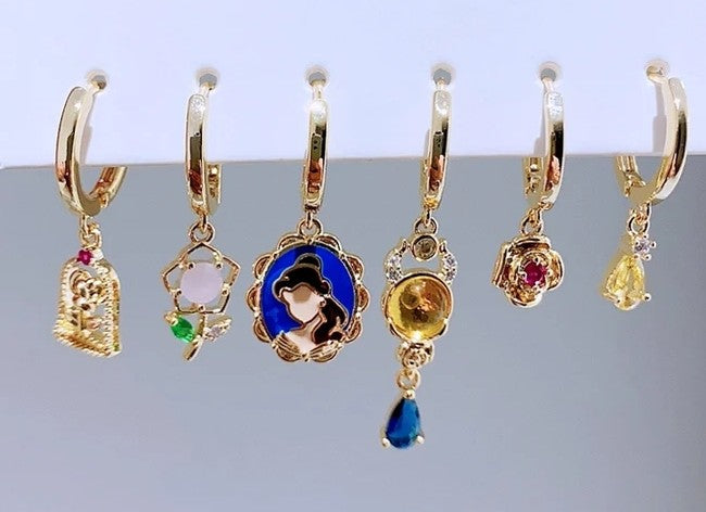 Aretes Princesas Huggies (con 6)