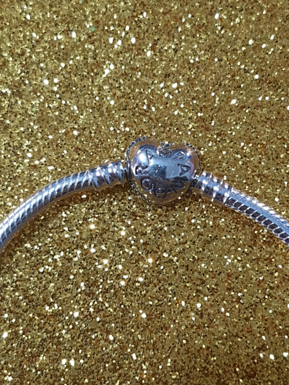 Brazalete Moments Corazón Brilloso (Plata)