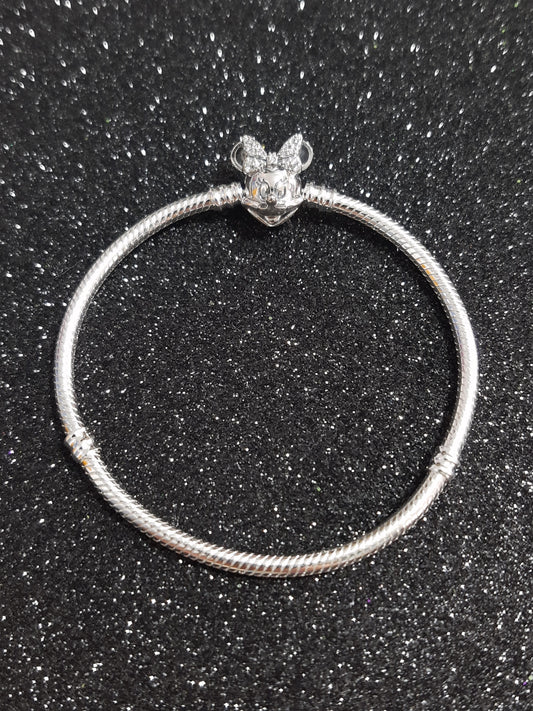Brazalete Minnie Plata 💓