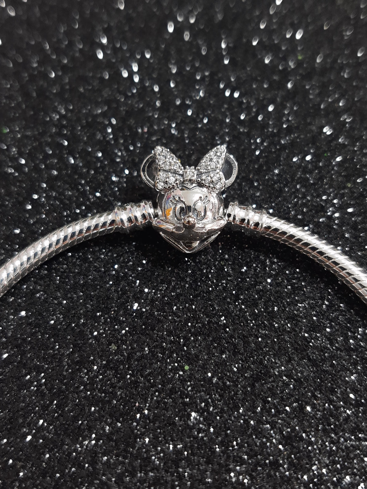 Brazalete Minnie Plata 💓