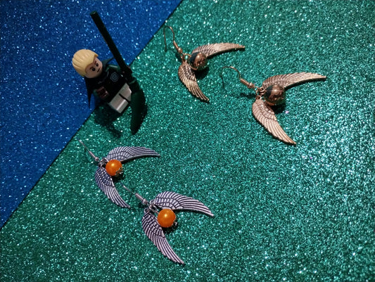 Aretes Snitch Dorada