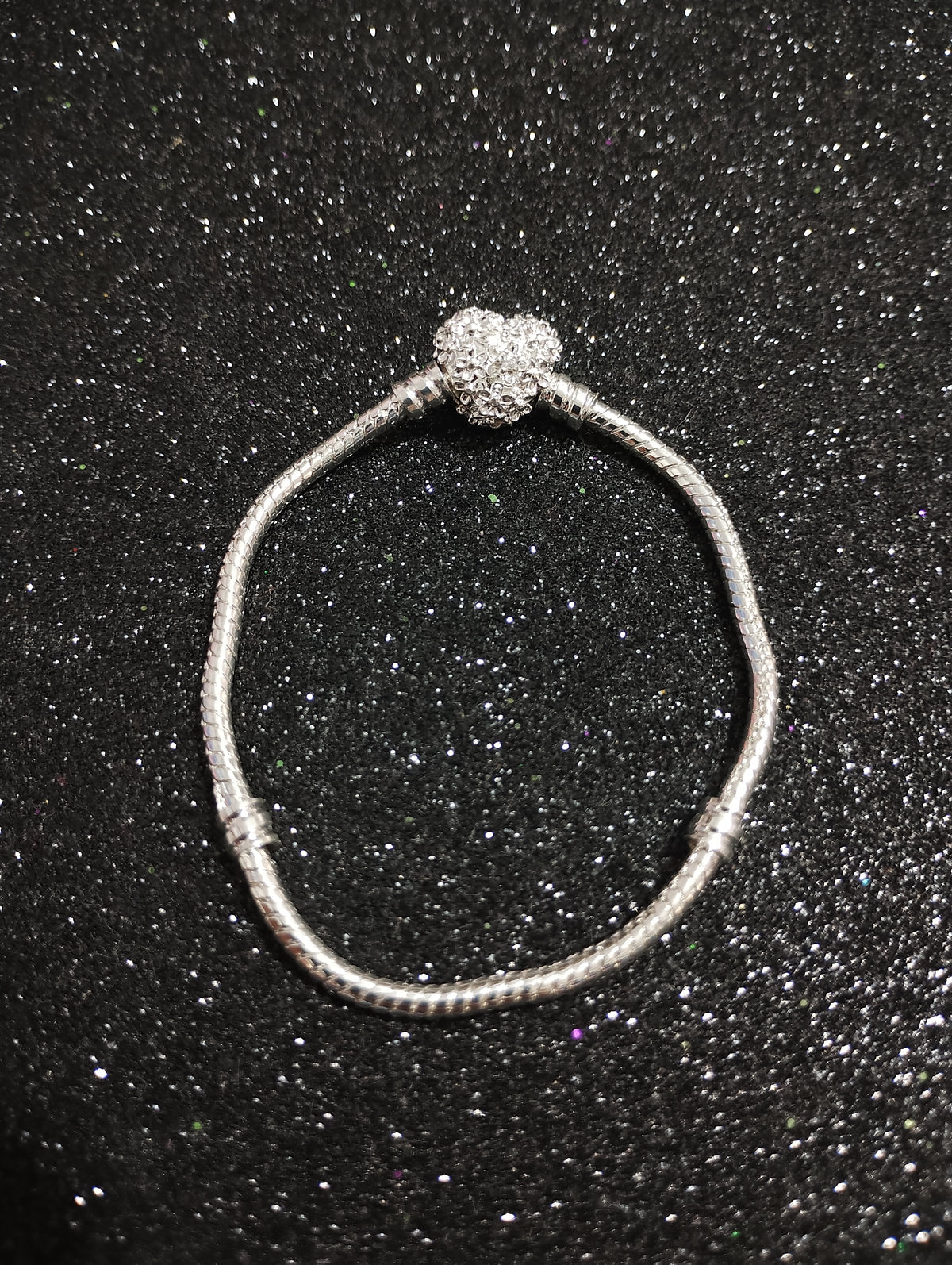 Brazalete Corazón de Flores (Acero)