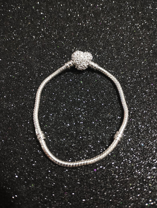 Brazalete Corazón de Flores (Acero)