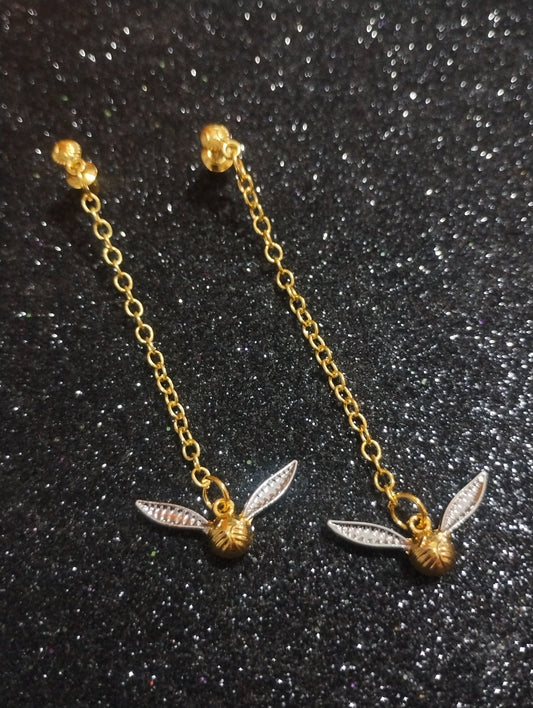 Aretes Snitch Dorada 💛