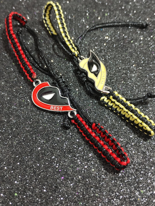 Pulseras tejidas Deadpool & Wolverine 💓