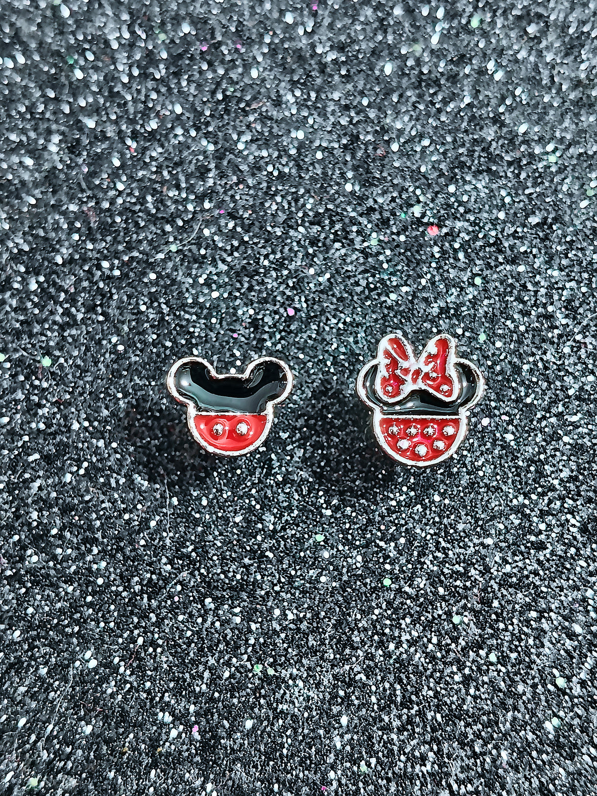 Aretes Mickey y Minnie 💗