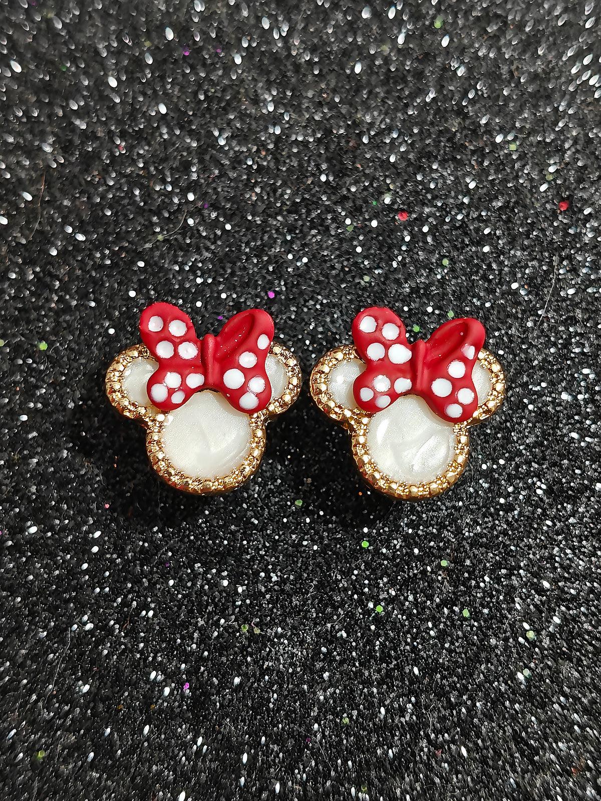 Aretes Minnie Moño Rojo 🎁