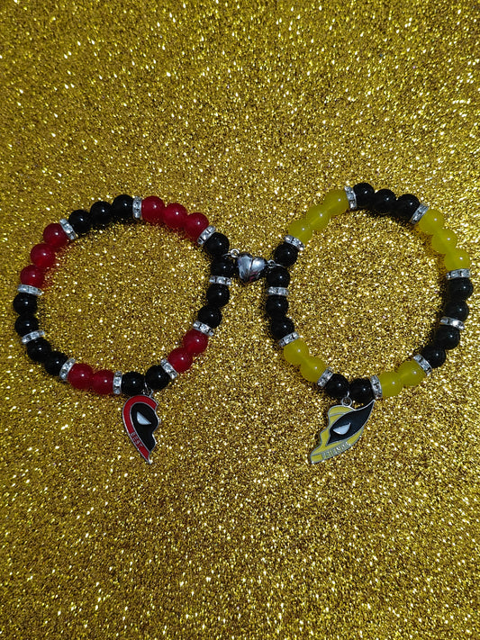 Pulseras cuentas Deadpooo & Wolverine ♥️💛