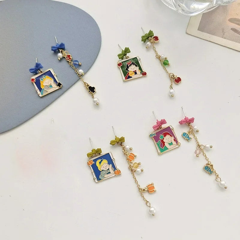 Aretes Asimétricos Princesas