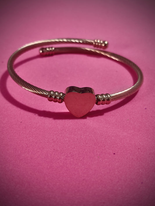 Pulsera ajustable Corazón ❤️ Gold Rose